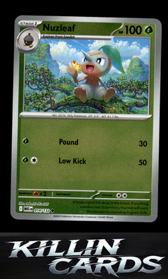 Reverse Holofoil Nuzleaf 014/132 Pokemon Common ME01: Mega Evolution Card NM