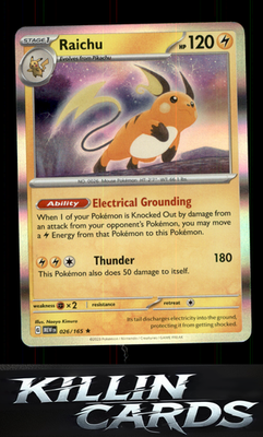 Raichu 026/165 Pokemon Rare SV: Scarlet & Violet 151 Card NM