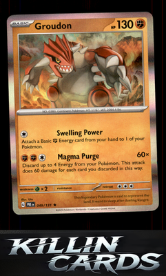 Groudon 049/131 Pokemon Rare SV: Prismatic Evolutions Card NM
