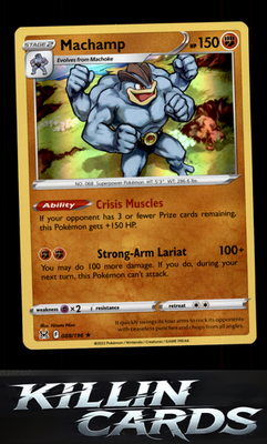 Machamp 088/196 Pokemon Holo Rare SWSH11: Lost Origin Card NM