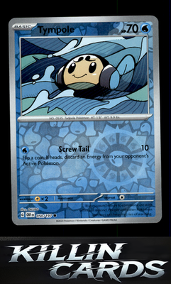 Reverse Holofoil Tympole 050/197 Pokemon Common SV03: Obsidian Flames Card NM