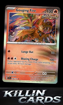Gouging Fire 038/191 Pokemon Rare SV08: Surging Sparks Card NM