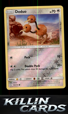 Reverse Holofoil Doduo 150/214 Pokemon Common SM - Unbroken Bonds Card NM