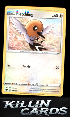 Fletchling 151/189 Pokemon Common SWSH03: Darkness Ablaze Card NM
