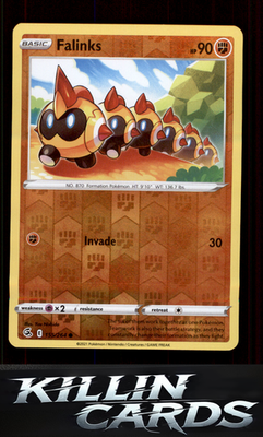 Reverse Holofoil Falinks (155) 155/264 Pokemon Common SWSH08: Fusion Strike Card