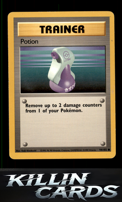 Potion 094/102 Pokemon Common Base Set Card LP