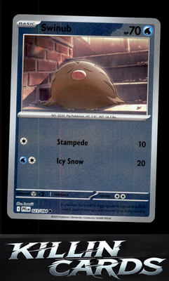 Reverse Holofoil Swinub 023/094 Pokemon Common ME02: Phantasmal Flames Card NM