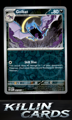 Reverse Holofoil Golbat 042/165 Pokemon Uncommon SV: Scarlet & Violet 151 Card N