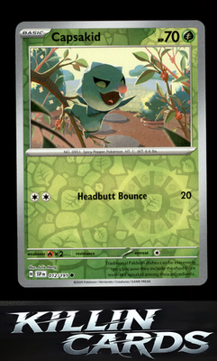 Reverse Holofoil Capsakid 012/191 Pokemon Common SV08: Surging Sparks Card NM