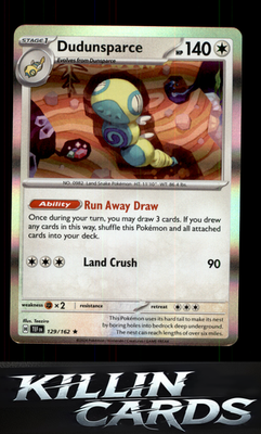 Dudunsparce 129/162 Pokemon Rare SV05: Temporal Forces Card NM