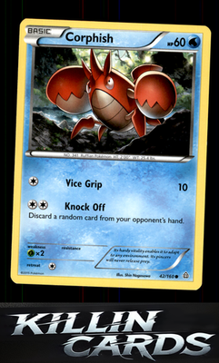 Corphish 42/160 Pokemon Common XY - Primal Clash Card LP