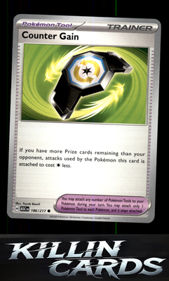 Counter Gain - 186/217 186/217 Pokemon Common ME: Ascended Heroes Card NM