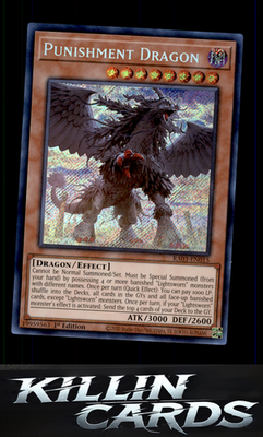 1st Edition Punishment Dragon (Quarter Century Secret Rare) RA03-EN015 YuGiOh Qu