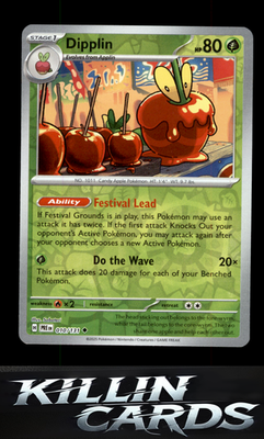 Reverse Holofoil Dipplin 010/131 Pokemon Uncommon SV: Prismatic Evolutions Card