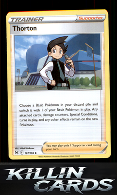 Thorton 167/196 Pokemon Uncommon SWSH11: Lost Origin Card NM