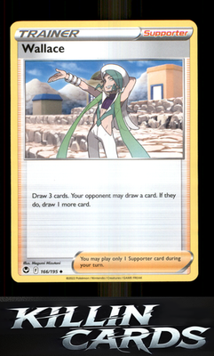 Wallace 166/195 Pokemon Uncommon SWSH12: Silver Tempest Card NM