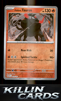 Reverse Holofoil Paldean Tauros - 018/191 018/191 Pokemon Uncommon SV08: Surging