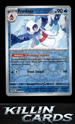Reverse Holofoil Froslass - 053/167 053/167 Pokemon Rare SV06: Twilight Masquera