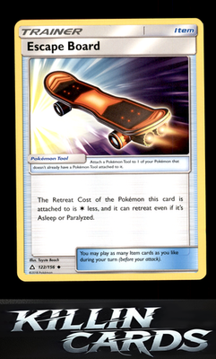 Escape Board 122/156 Pokemon Uncommon SM - Ultra Prism Card LP