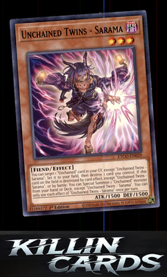 1st Edition Unchained Twins - Sarama ETCO-EN029 YuGiOh Common Eternity Code Card