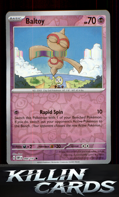 Reverse Holofoil Baltoy 094/197 Pokemon Common SV03: Obsidian Flames Card NM