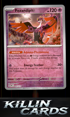 Reverse Holofoil Fezandipiti 045/131 Pokemon Rare SV: Prismatic Evolutions Card
