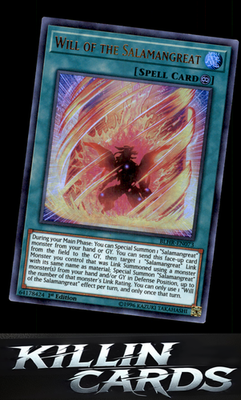 1st Edition Will of the Salamangreat BLHR-EN073 YuGiOh Ultra Rare Battles of Leg