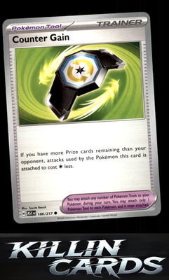 Counter Gain - 186/217 186/217 Pokemon Common ME: Ascended Heroes Card NM