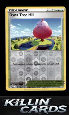 Reverse Holofoil Dyna Tree Hill 135/198 Pokemon Uncommon SWSH06: Chilling Reign
