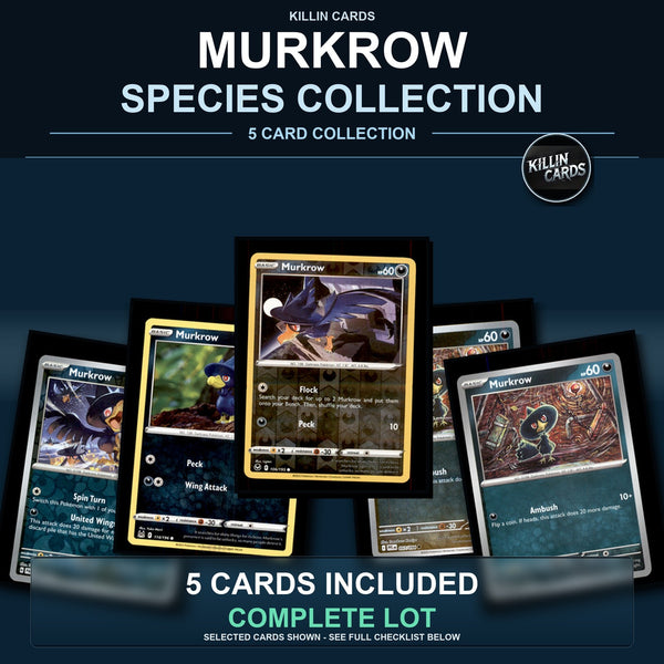 Pokemon TCG Murkrow Species Collection 5 Different Cards