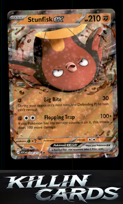 Stunfisk ex - 114/217 114/217 Pokemon Double Rare ME: Ascended Heroes Card NM