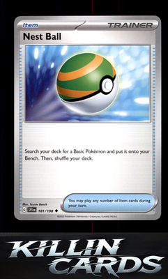 Nest Ball - 181/198 181/198 Pokemon Uncommon SV01: Scarlet & Violet Base Set Car