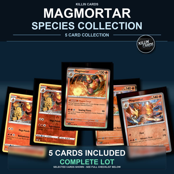 Pokemon TCG Magmortar Species Collection 5 Different Cards