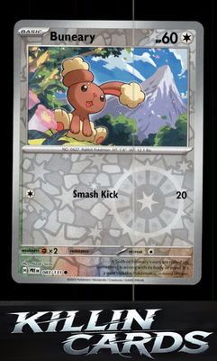 Reverse Holofoil Buneary 083/131 Pokemon Common SV: Prismatic Evolutions Card NM