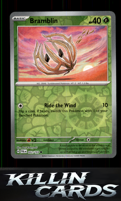 Reverse Holofoil Bramblin - 022/193 022/193 Pokemon Common SV02: Paldea Evolved