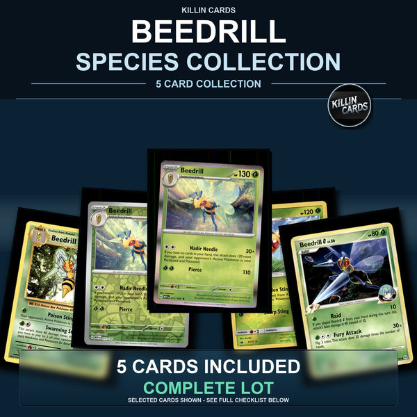 Pokemon TCG Beedrill Species Collection 5 Different Cards