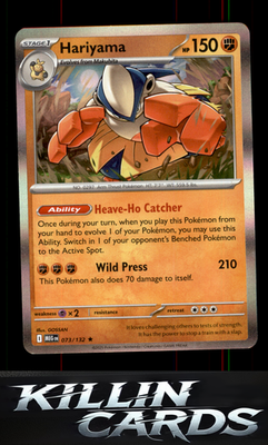 Hariyama 073/132 Pokemon Rare ME01: Mega Evolution Card NM