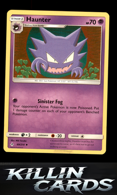 Haunter 69/214 Pokemon Uncommon SM - Unbroken Bonds Card NM