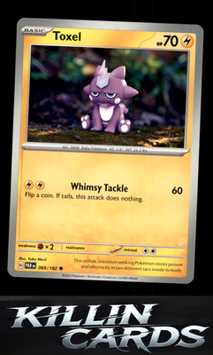 Toxel 069/182 Pokemon Common SV04: Paradox Rift Card NM