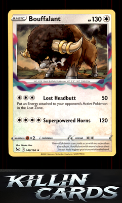 Bouffalant 148/196 Pokemon Rare SWSH11: Lost Origin Card NM