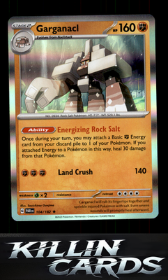 Garganacl - 104/182 104/182 Pokemon Rare SV04: Paradox Rift Card NM
