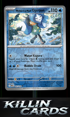 Reverse Holofoil Wellspring Mask Ogerpon 067/182 Pokemon Uncommon SV10: Destined