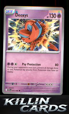 Deoxys - 033/086 033/086 Pokemon Uncommon ME04: Chaos Rising Card NM
