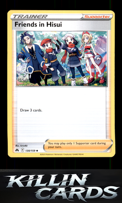 Friends in Hisui 130/159 Pokemon Uncommon SWSH: Crown Zenith Card NM