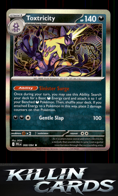 Toxtricity 068/094 Pokemon Rare ME02: Phantasmal Flames Card NM