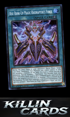 1st Edition Rise Rank-Up-Magic Raidraptor's Force PHNI-EN056 YuGiOh Super Rare P