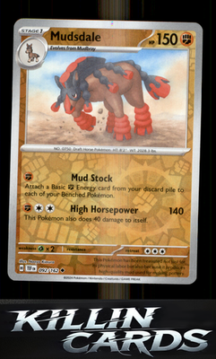 Reverse Holofoil Mudsdale - 092/162 092/162 Pokemon Uncommon SV05: Temporal Forc