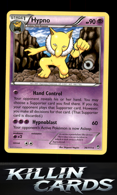 Hypno 36/111 Pokemon Rare XY - Furious Fists Card LP