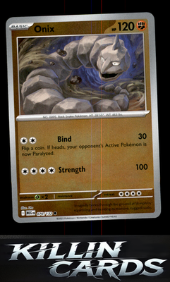 Reverse Holofoil Onix 070/132 Pokemon Common ME01: Mega Evolution Card NM