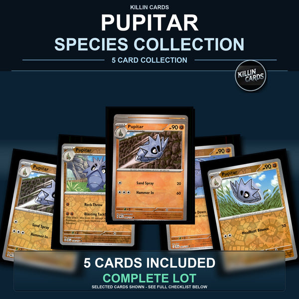 Pokemon TCG Pupitar Species Collection 5 Different Cards